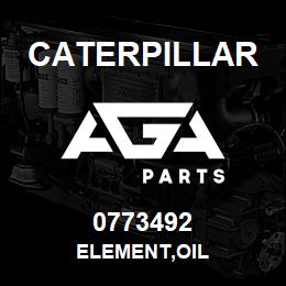0773492 Caterpillar ELEMENT,OIL | AGA Parts