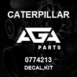 0774213 Caterpillar DECAL,KIT | AGA Parts