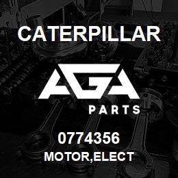 0774356 Caterpillar MOTOR,ELECT | AGA Parts