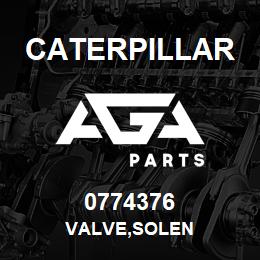 0774376 Caterpillar VALVE,SOLEN | AGA Parts