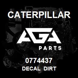 0774437 Caterpillar DECAL DIRT | AGA Parts
