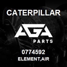 0774592 Caterpillar ELEMENT,AIR | AGA Parts