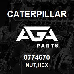 0774670 Caterpillar NUT,HEX | AGA Parts