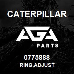 0775888 Caterpillar RING,ADJUST | AGA Parts
