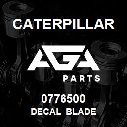 0776500 Caterpillar DECAL BLADE | AGA Parts