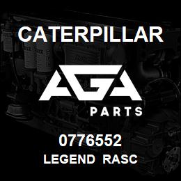 0776552 Caterpillar LEGEND RASC | AGA Parts