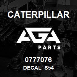 0777076 Caterpillar DECAL S54 | AGA Parts