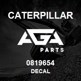 0819654 Caterpillar DECAL | AGA Parts