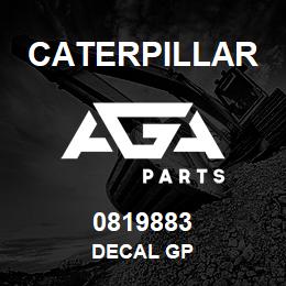 0819883 Caterpillar DECAL GP | AGA Parts
