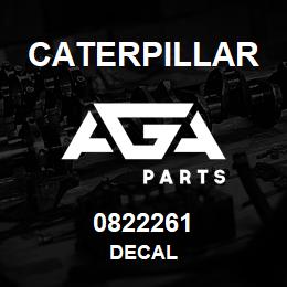 0822261 Caterpillar DECAL | AGA Parts
