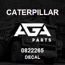 0822265 Caterpillar DECAL | AGA Parts