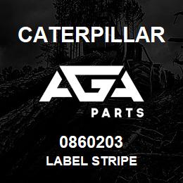 0860203 Caterpillar LABEL STRIPE | AGA Parts