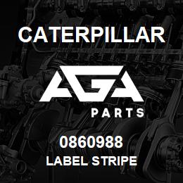0860988 Caterpillar LABEL STRIPE | AGA Parts