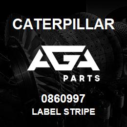 0860997 Caterpillar LABEL STRIPE | AGA Parts