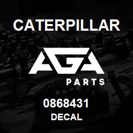 0868431 Caterpillar DECAL | AGA Parts