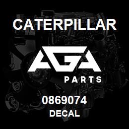 0869074 Caterpillar DECAL | AGA Parts