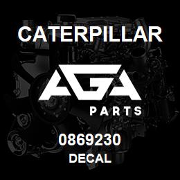 0869230 Caterpillar DECAL | AGA Parts