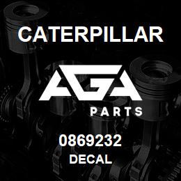0869232 Caterpillar DECAL | AGA Parts