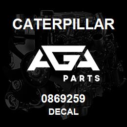 0869259 Caterpillar DECAL | AGA Parts