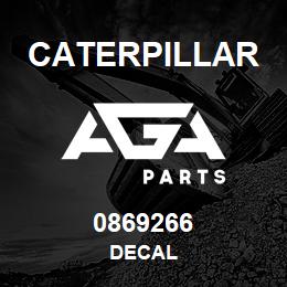 0869266 Caterpillar DECAL | AGA Parts