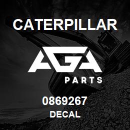 0869267 Caterpillar DECAL | AGA Parts