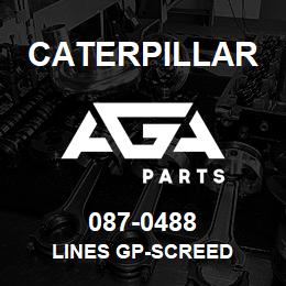 087-0488 Caterpillar LINES GP-SCREED | AGA Parts