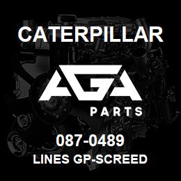 087-0489 Caterpillar LINES GP-SCREED | AGA Parts