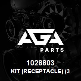 1028803 Caterpillar KIT (RECEPTACLE) (3-PIN) (INCLUDES RECEPTACLE AS & WEDGE) | AGA Parts