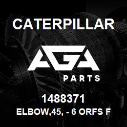 1488371 Caterpillar ELBOW,45, - 6 ORFS FM SWIVEL | AGA Parts