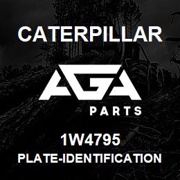 1W4795 Caterpillar PLATE-IDENTIFICATION (TURBOCHARGER CARTRIDGE) | AGA Parts