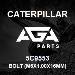 5C9553 Caterpillar BOLT (M6X1.00X16MM) (M6X1X16MM THK) | AGA Parts