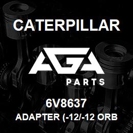 6V8637 Caterpillar ADAPTER (-12/-12 ORB/ORFS) | AGA Parts