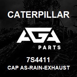 7S4411 Caterpillar CAP AS-RAIN-EXHAUST PIPE | AGA Parts