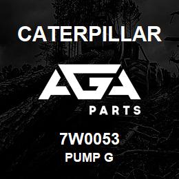 7W0053 Caterpillar PUMP G | AGA Parts