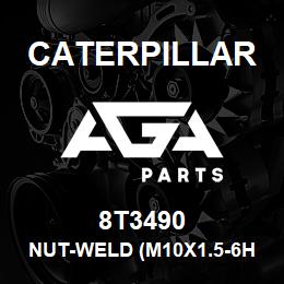 8T3490 Caterpillar NUT-WELD (M10X1.5-6H THD) | AGA Parts