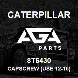 8T6430 Caterpillar CAPSCREW (USE 12-16) (HEX HD) (M20X2.5X50) (GD 10.9 Z) | AGA Parts
