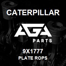 9X1777 Caterpillar PLATE ROPS | AGA Parts