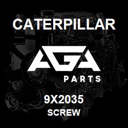 9X2035 Caterpillar SCREW | AGA Parts