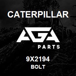 9X2194 Caterpillar BOLT | AGA Parts