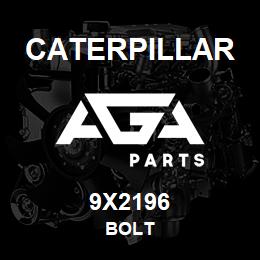 9X2196 Caterpillar BOLT | AGA Parts