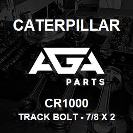 CR1000 Caterpillar TRACK BOLT - 7/8 X 2-21/32 UNF (67) | AGA Parts