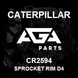 CR2594 Caterpillar SPROCKET RIM D4 | AGA Parts