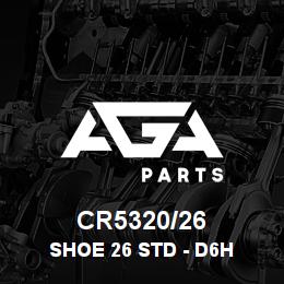 CR5320/26 Caterpillar SHOE 26 STD - D6H | AGA Parts CR5320/26 Caterpillar SHOE 26 STD - D6H | AGA Parts