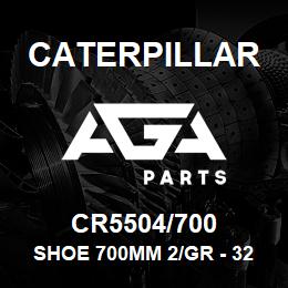 CR5504/700 Caterpillar SHOE 700MM 2/GR - 325 | AGA Parts