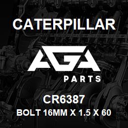 CR6387 Caterpillar BOLT 16MM X 1.5 X 60 | AGA Parts