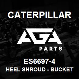ES6697-4 Caterpillar HEEL SHROUD - BUCKET HEEL SHROUD FO | AGA Parts