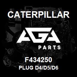 F434250 Caterpillar PLUG D4/D5/D6 | AGA Parts