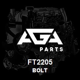 FT2205 Caterpillar BOLT | AGA Parts FT2205 Caterpillar BOLT | AGA Parts