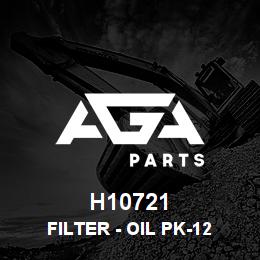 H10721 Caterpillar FILTER - OIL PK-12 | AGA Parts