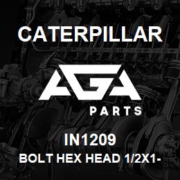 IN1209 Caterpillar BOLT HEX HEAD 1/2X1-1/8 UNC | AGA Parts